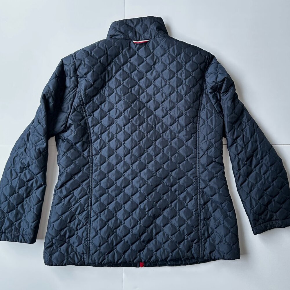 Tommy Hilfiger Jacket Women's Navy Blue Full Zip Diamond Quilted, size XL - Picture 3 of 16